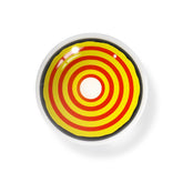 Cosplay Circle Line Rot Gelb Farbige Kontaktlinsen